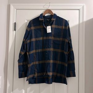 Madewell Plaid Button Down Ex-Boyfriend Shirt